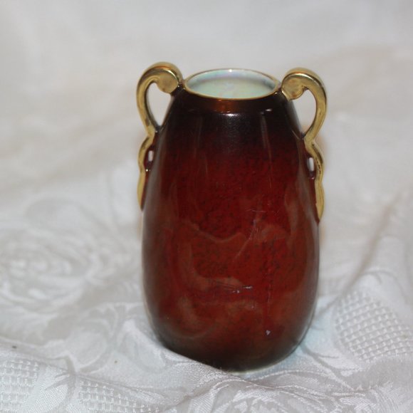 Vintage Carlton Ware Rouge Royale Small Vase Made in England - Picture 2 of 4